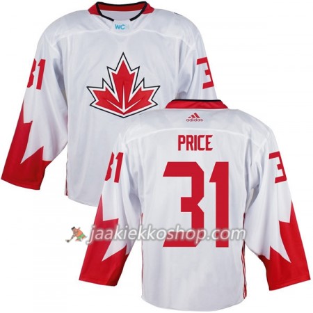 Team Kanada Pelipaita Carey Price 31 2016 World Cup Valkoinen Paita